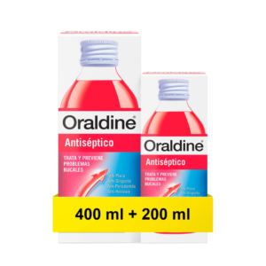 Oraldine colutorio antiséptico 400ml + 200ml