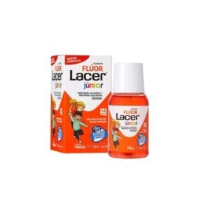 Lacer Junior Flúor colutorio 0,2% sabor fresa 100 mL