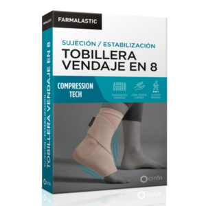 Farmalastic Tobillera vendaje en 8 sujeción/estabilización