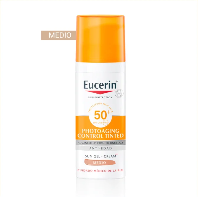 Eucerin Sun Gel-Cream Photoaging Control tinted Medio SPF50+ 50 mL