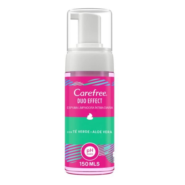 CAREFREE ESPUMA LIMPIADORA TE VERDE Y ALOE VERA 150 ML