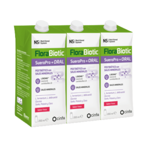 NS Florabiotic Sueropro+ Oral 3 x 200mL Sabor Fresa