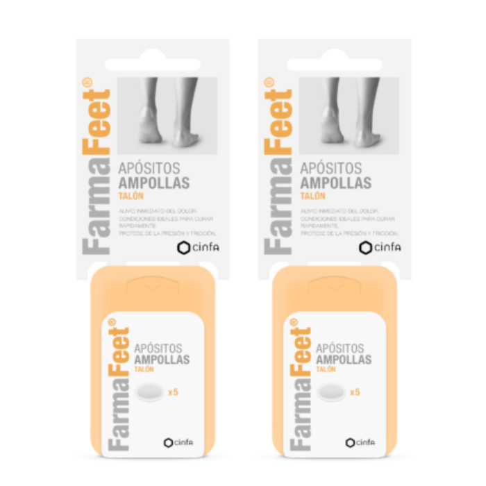 Apósito Ampollas Talón Pack Doble FarmaFeet