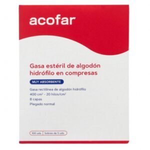 Gasa estéril de algodón hidrófilo en compresas