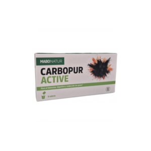 MABONATUR Carbopur Active Sobres. Es un complemento para reducir gases e hinchazón abdominal. Ayuda digestiva práctica y eficaz.