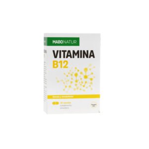 MABONATUR Vitamina B12 30 Cápsulas complemento alimenticio para reducir el cansancio, apoyar el sistema nervioso y reforzar las defensas.