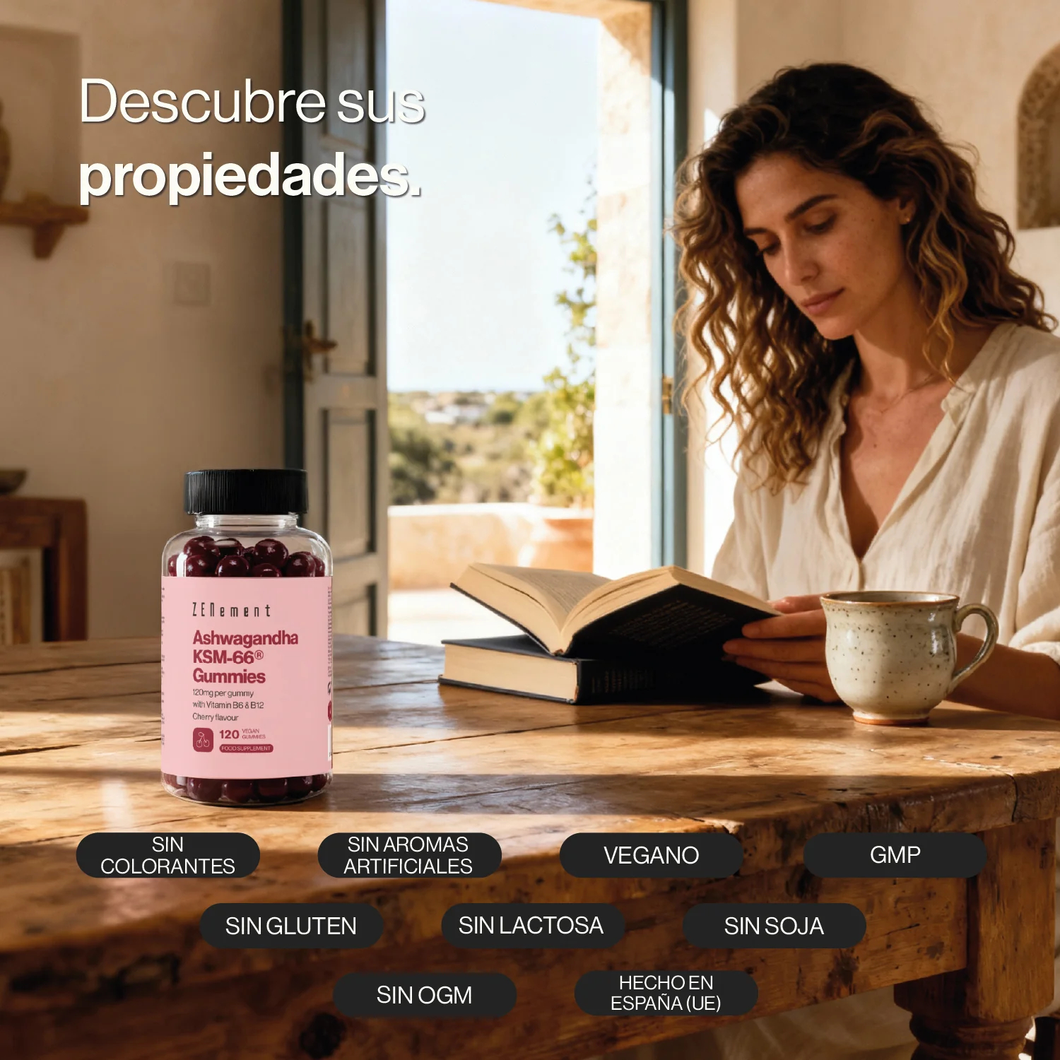 ZENement Ashwagandha KSM-66® 120mg 120 Gummies Veganas - Imagen 2