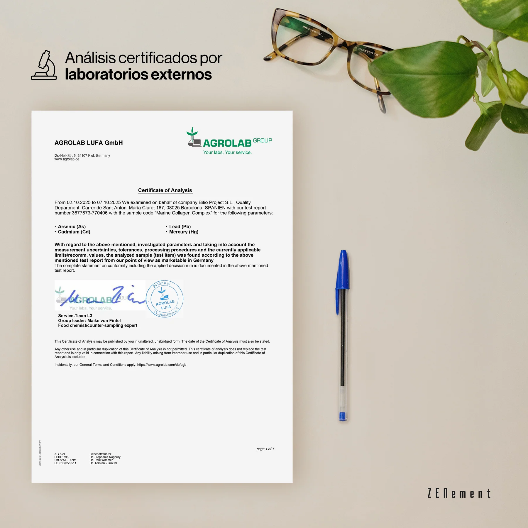 ZENement Complejo de Colágeno Marino 180 cápsulas - Imagen 4