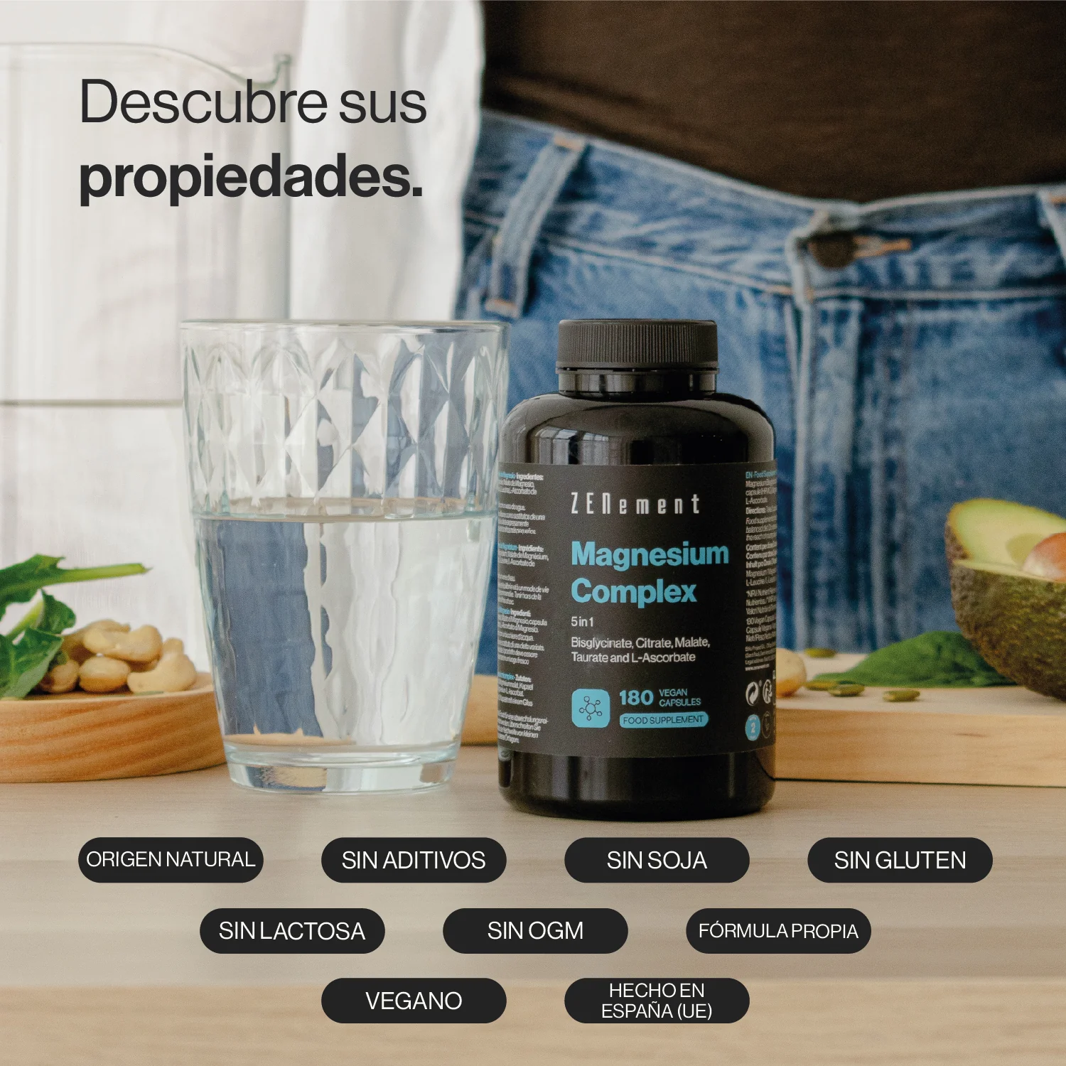 ZENement Magnesio Complex 5 en 1 180 cápsulas veganas - Imagen 2