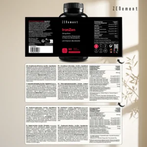 Alternative view of ZENement IronZen con Vitamina C 90 Cápsulas veganas