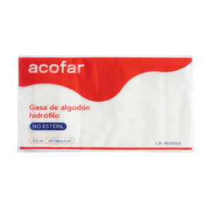 Acofarma Gasa de Algodón Hidrófilo no estéril 1 metro