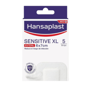 Hansaplast Sensitive XL (6 x 7 cm) | 5 Apósitos Piel Sensible