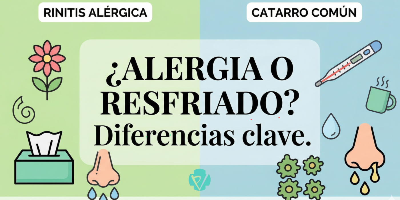 ¿Rinitis o catarro? No dejes que los estornudos te engañen