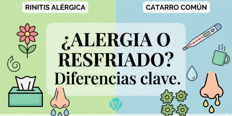 ¿Rinitis o catarro? No dejes que los estornudos te engañen
