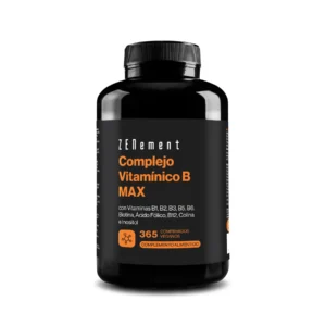 Zenement Complejo Vitamínico B Complex Max 365 comprimidos aporta vitaminas B para energía, sistema nervioso y reducción del cansancio diario.