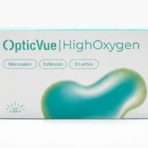OpticVue HighOxygen Lentillas Mensuales miopía Hidrogel de silicona