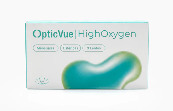 OpticVue HighOxygen Lentillas Mensuales miopía Hidrogel de silicona