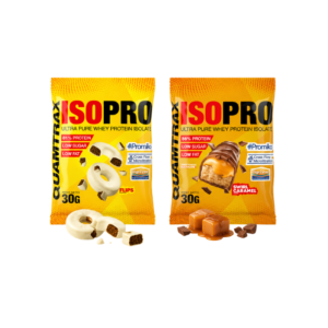 Isopro Ultra Pure Whey Quamtrax. Proteína aislada de suero de alta pureza con DigeZyme®, para favorecer la recuperación muscular.
