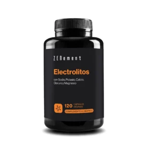 Compra Zenement Electrolitos 120 Cápsulas. Complemento con sodio, potasio, calcio, magnesio y cloruro para favorecer la hidratación, el equilibrio electrolítico y la función muscular.