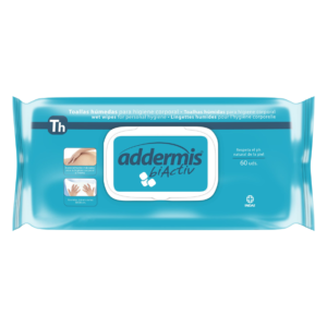 Addermis biActiv Toallas Húmedas Higiene Corporal 60 uds