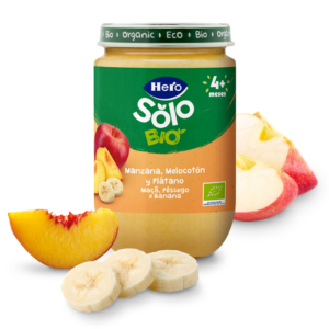 Hero Solo Bio Manzana, Melocotón y Plátano Tarro 190g