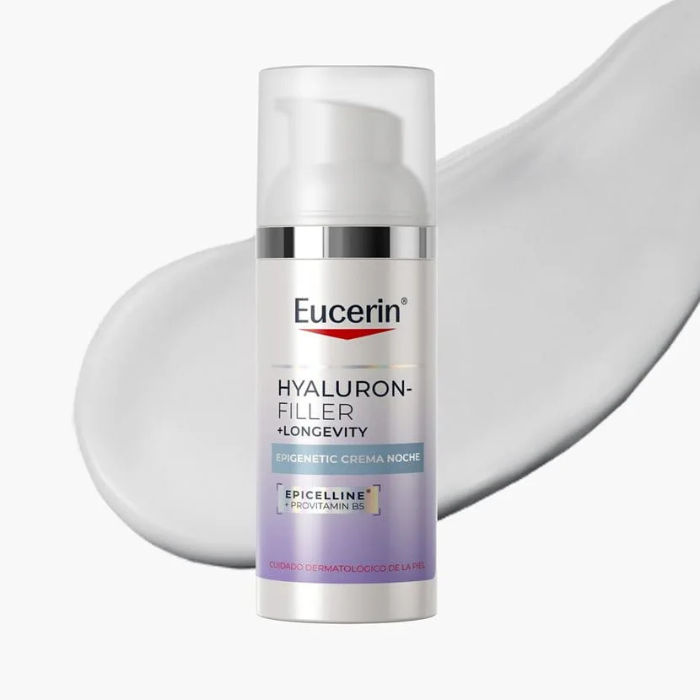 Eucerin Hyaluron-Filler + Longevity Epigenetic Noche: Ciencia Epigenética para la Regeneración Nocturna